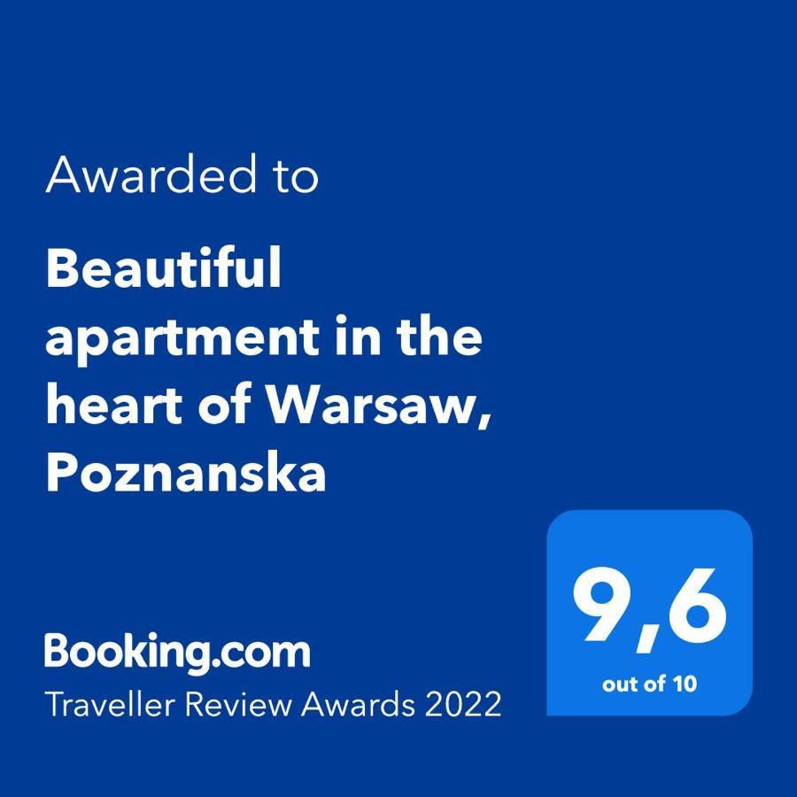 Beautiful Apartment In The Heart Of Warsaw, Poznanska Экстерьер фото